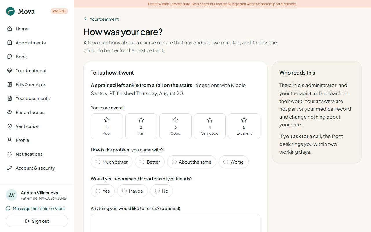 How was your care?